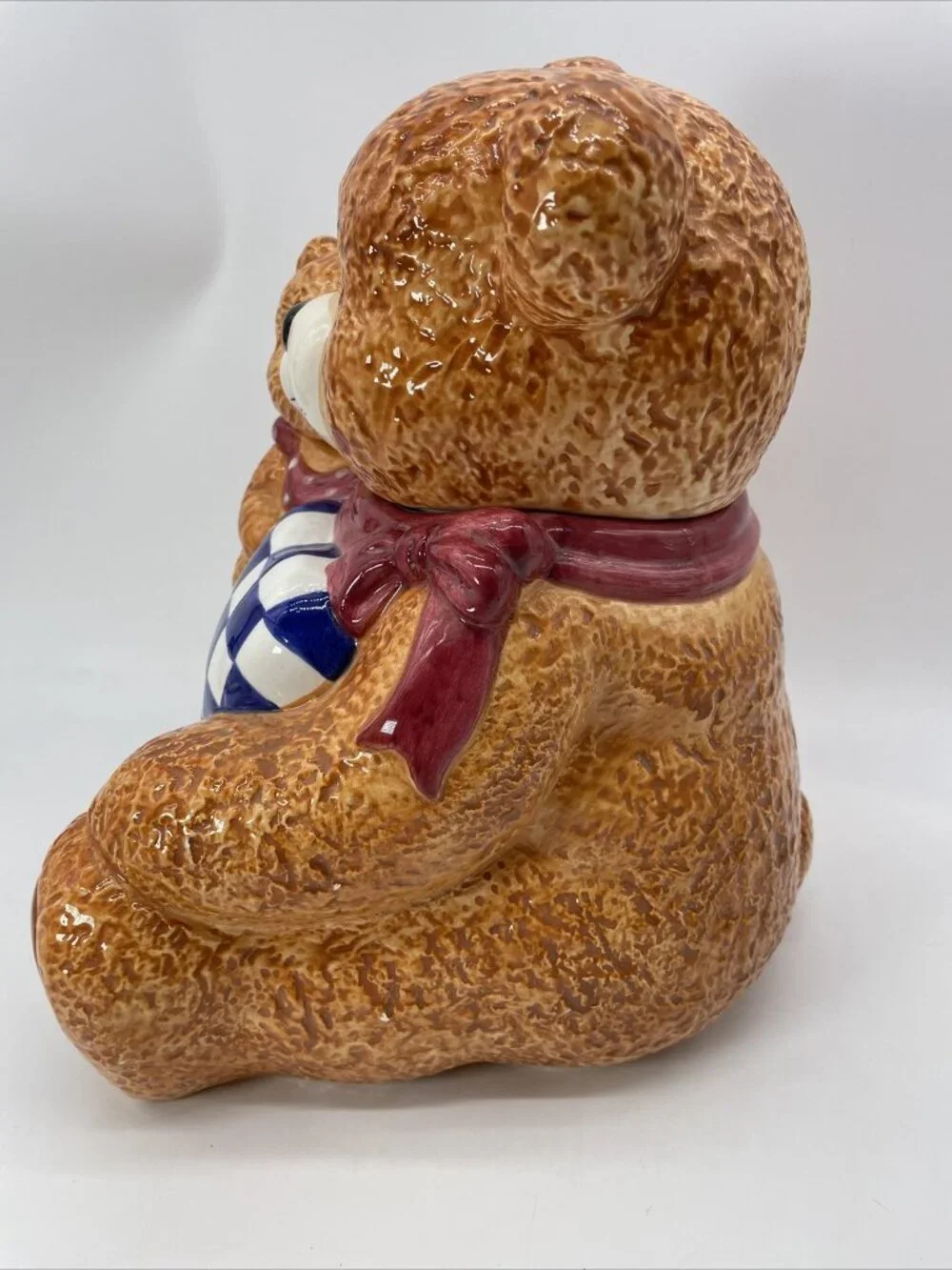 2002 Teddy Bear Cookie Jar Baum Brothers Style-Eyes 100th Anniversary Vintage